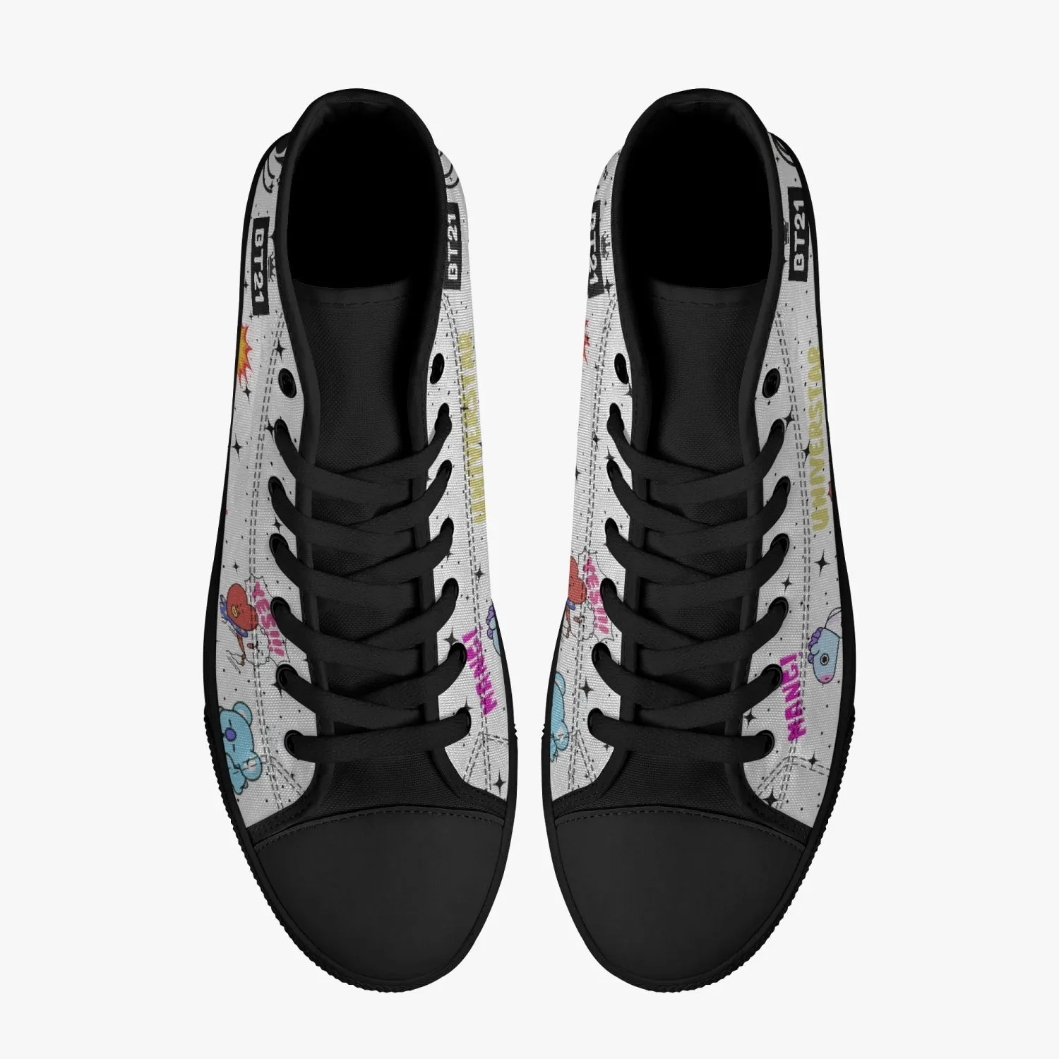 179. BT21-Classic High-Top Canvas Shoes