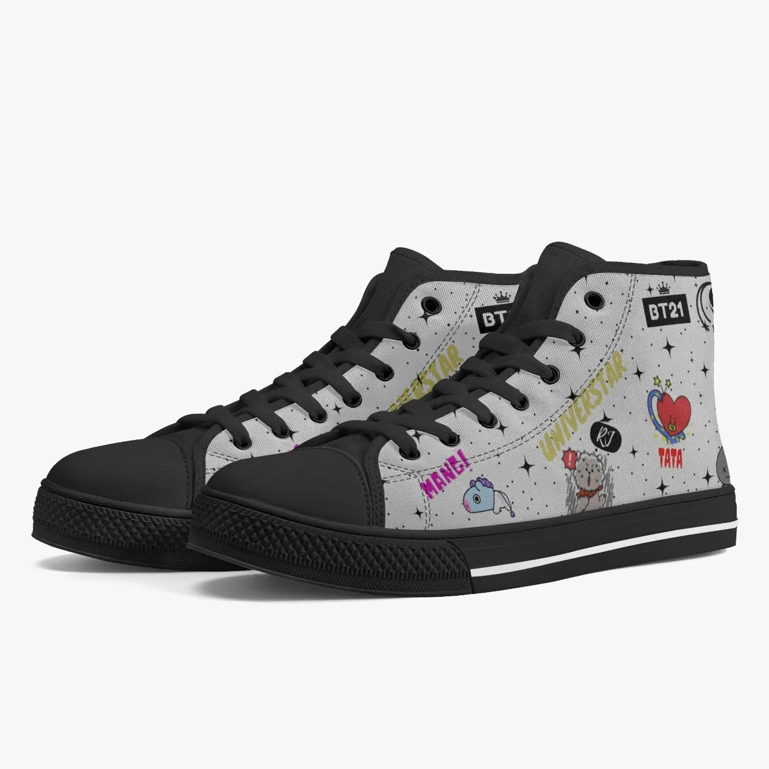 179. BT21-Classic High-Top Canvas Shoes