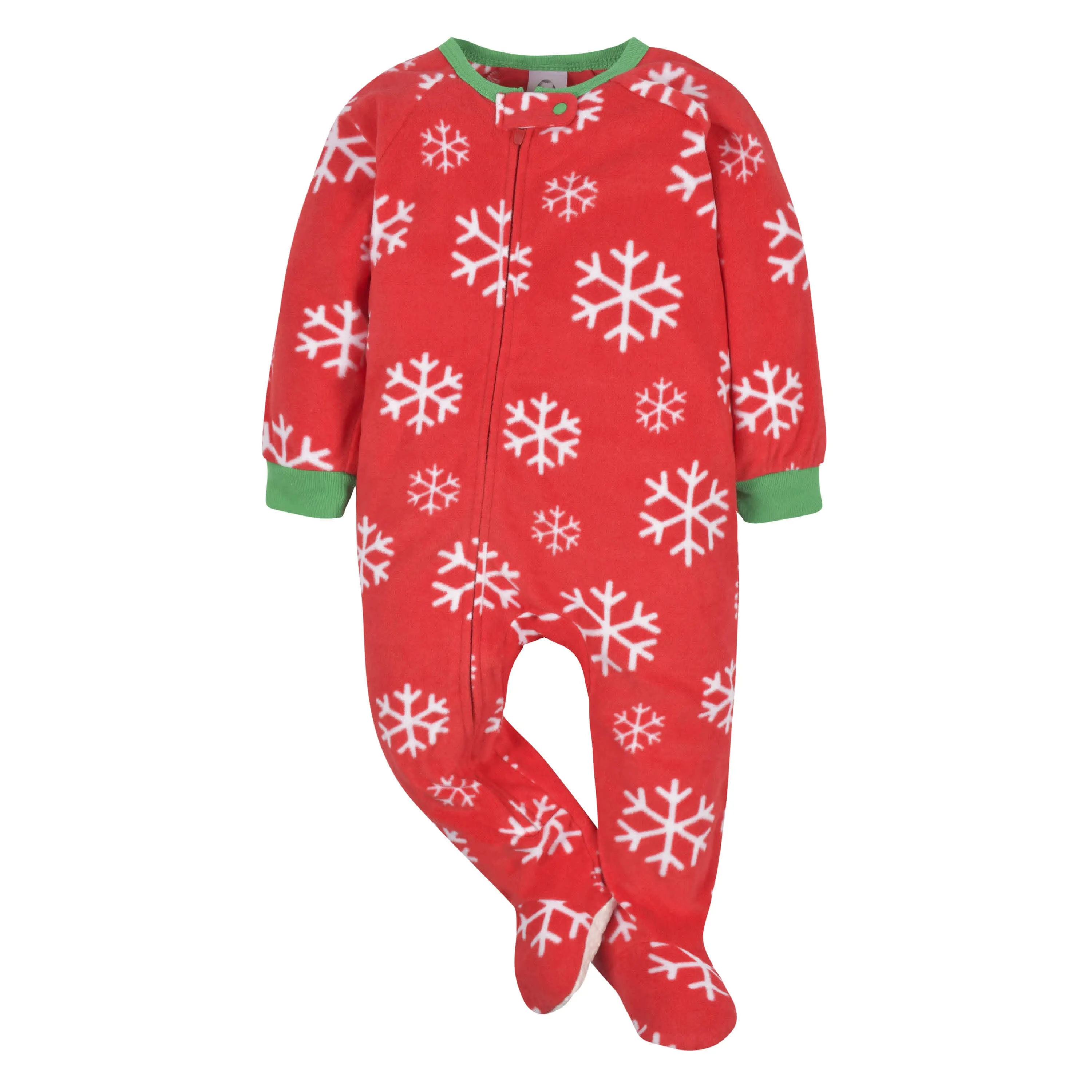 2-Pack Baby & Toddler Neutral Snowflakes & Bears Fleece Pajamas