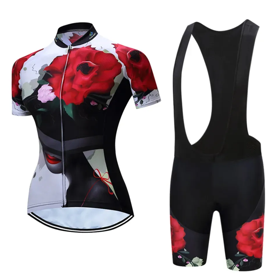 2023 Jersey Set Short Sleeve Cycling Clothes Riding Clothing Fashion Leisure Bike Wear Women MTB Women Breathable Quick-Dry