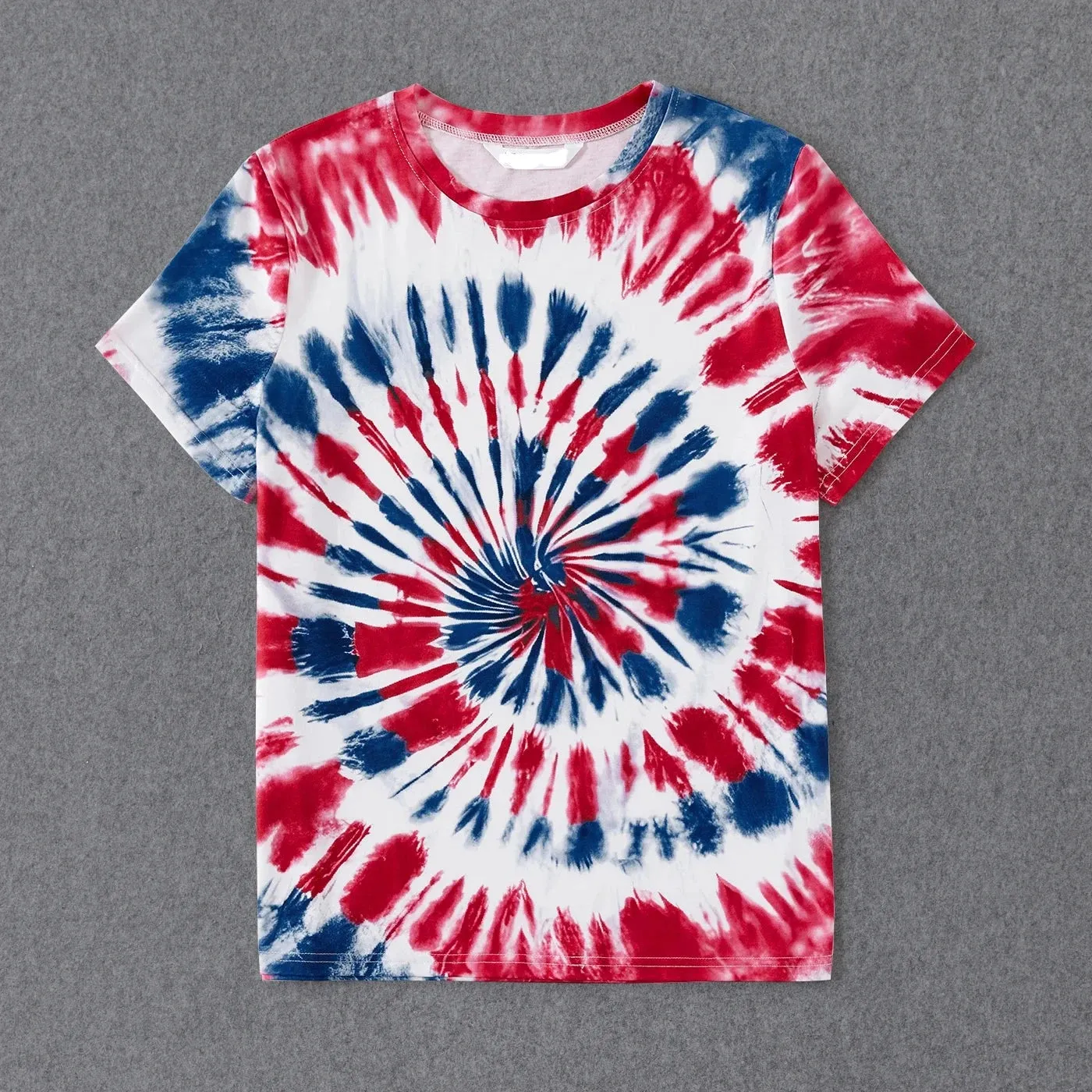 4th of July Independence Day Family Matching Tie Dye Short-sleeve Tee