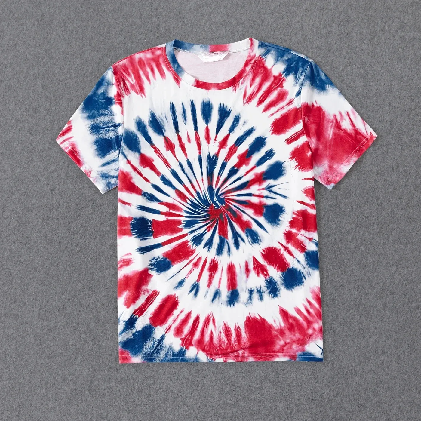 4th of July Independence Day Family Matching Tie Dye Short-sleeve Tee