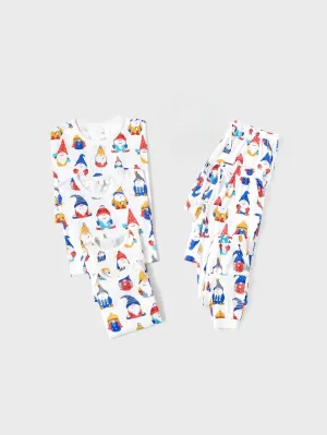 Allover Gnome Pattern Long Sleeves Family Matching Pajama Set