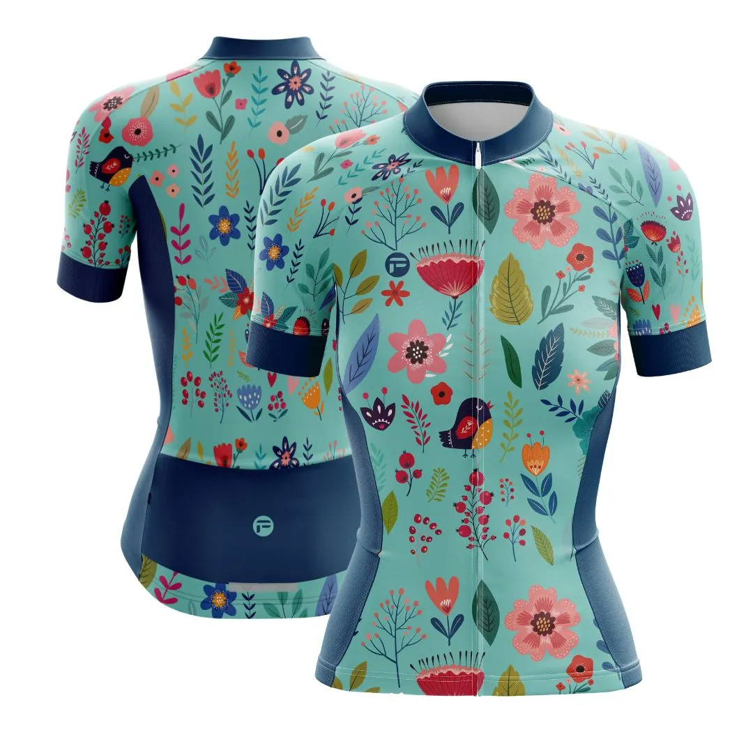 Blooming Garden | Women's Short Sleeve Cycling Set