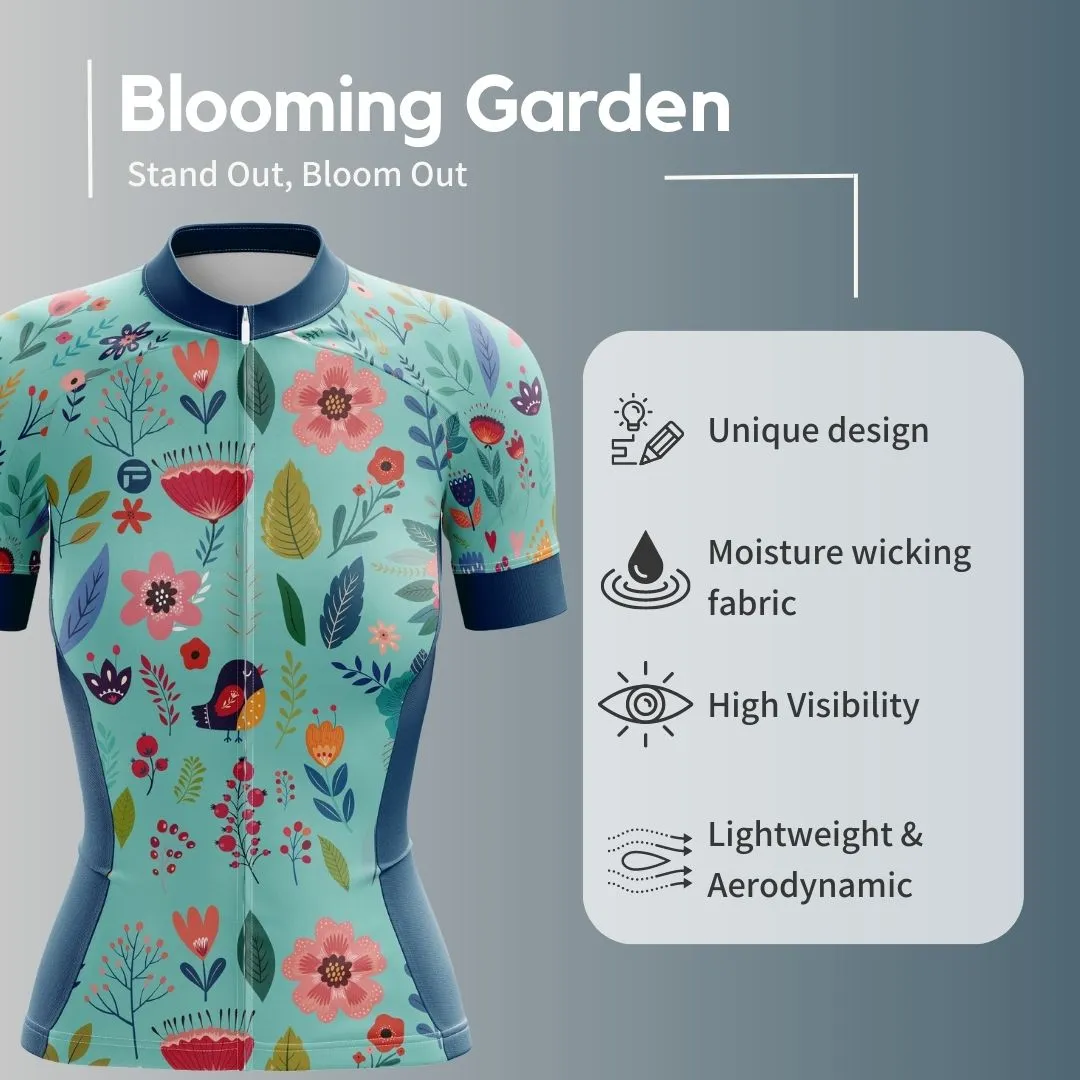 Blooming Garden | Women's Short Sleeve Cycling Set