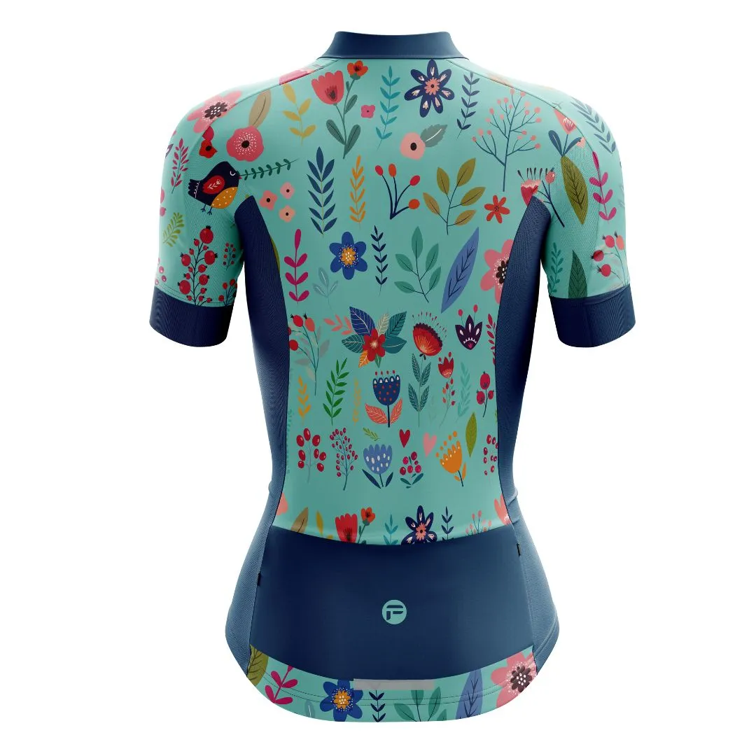 Blooming Garden | Women's Short Sleeve Cycling Set