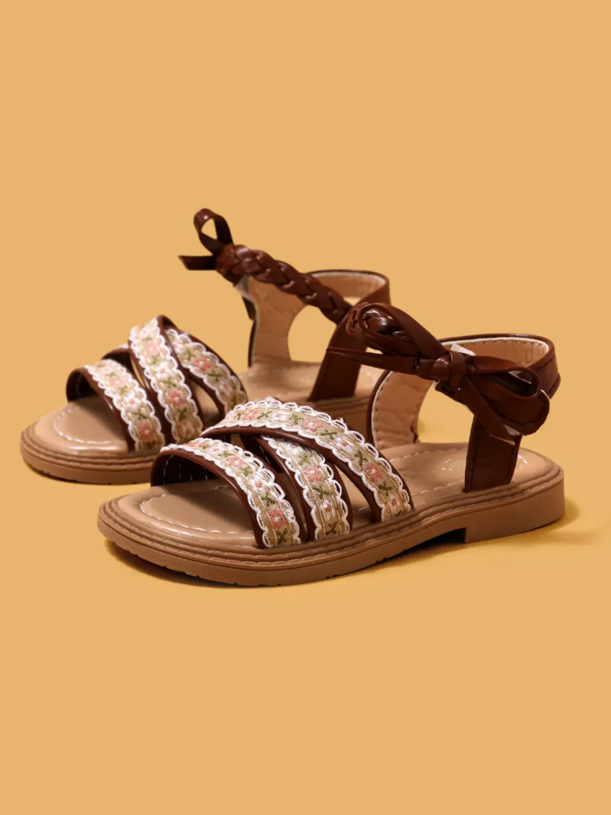 Boho Floral Sandals By Liv and Mia