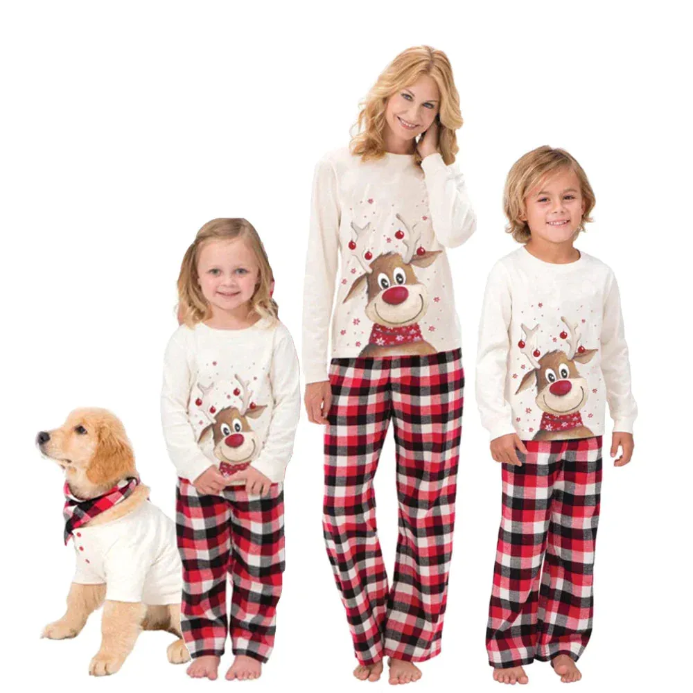 Christmas Deer Family Matching Pajamas Set