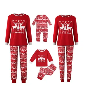 Classic Reindeer Family Matching Pajama Set