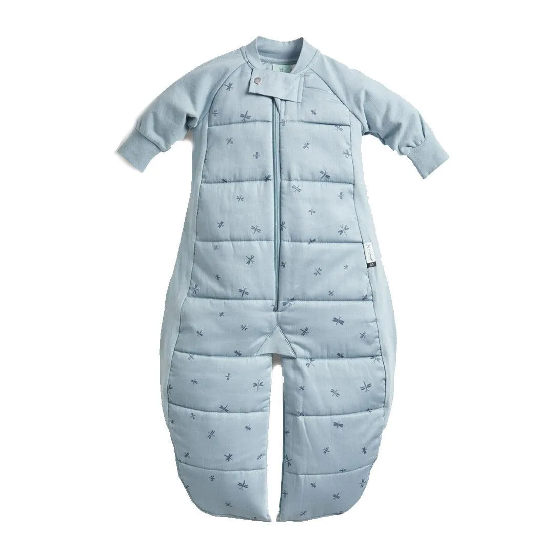 ergoPouch - Organic Winter Long Sleeved 2 In 1 Sleeping Suit Bag - 3.5 TOG - Dragonflies