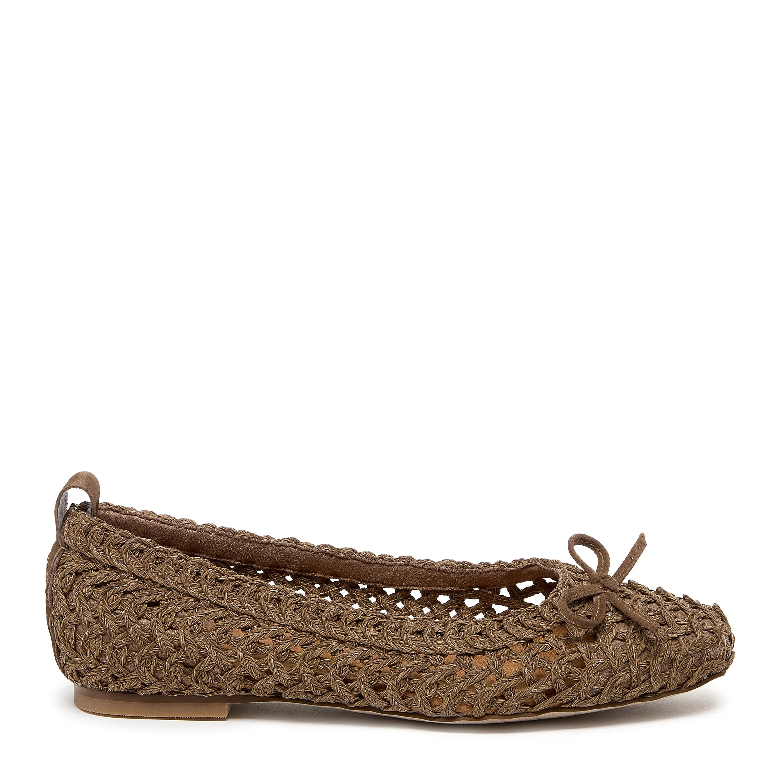 Frankie Armadillo Crochet Ballet Flats