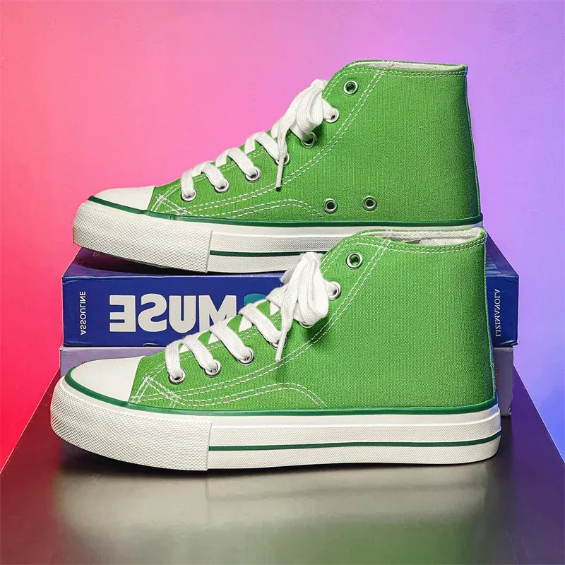 Funki Buys | Boots | Women's Bright Canvas High Top Sneakers