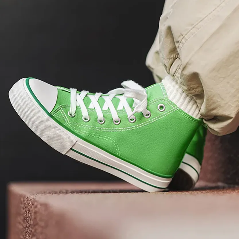 Funki Buys | Boots | Women's Bright Canvas High Top Sneakers