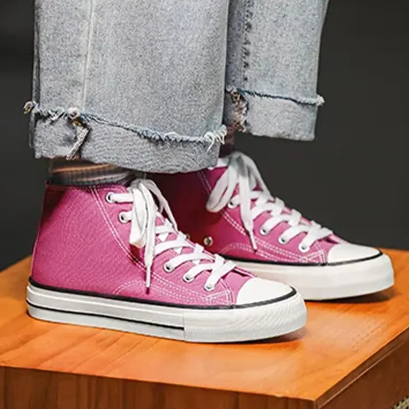 Funki Buys | Boots | Women's Bright Canvas High Top Sneakers