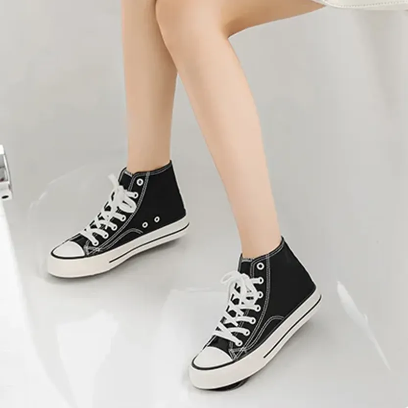 Funki Buys | Boots | Women's Bright Canvas High Top Sneakers