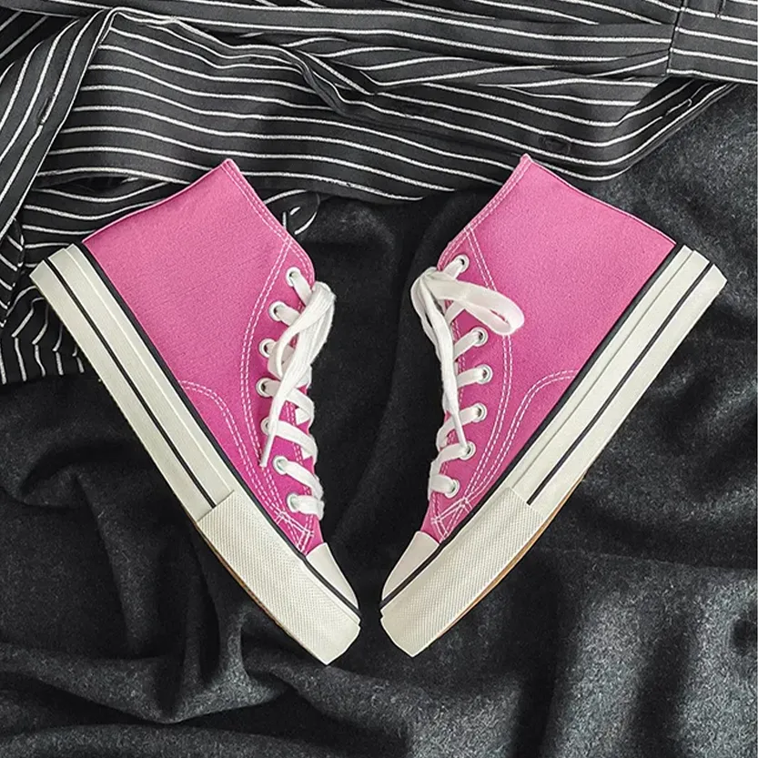 Funki Buys | Boots | Women's Bright Canvas High Top Sneakers