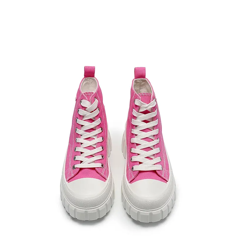 Funki Buys | Boots | Women's Casual Canvas Lace Up Sneakers