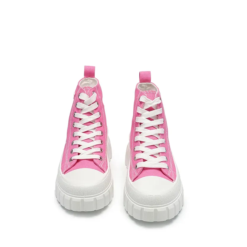 Funki Buys | Boots | Women's Casual Canvas Lace Up Sneakers