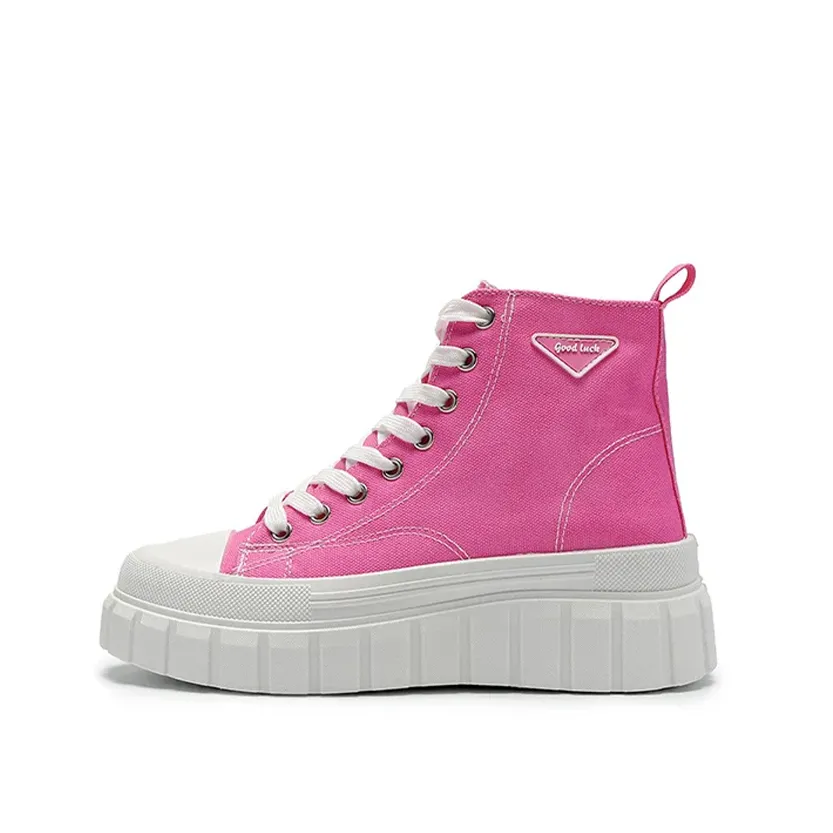 Funki Buys | Boots | Women's Casual Canvas Lace Up Sneakers