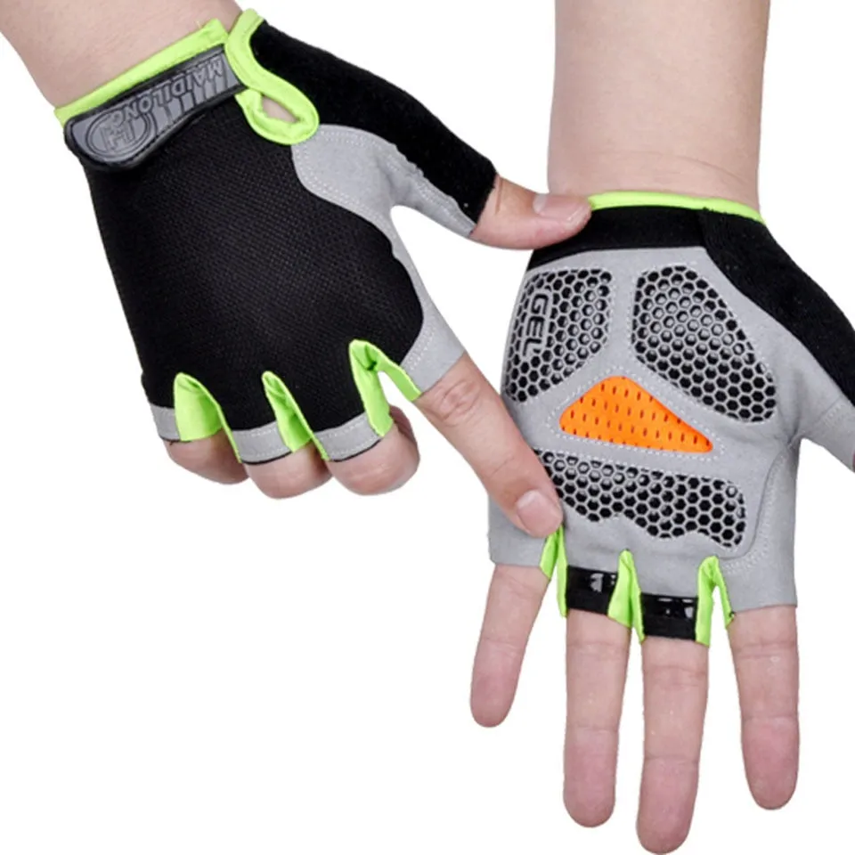 HOT Cycling Anti-slip Anti-sweat Men Women Half Finger Gloves Breathable Anti-shock Sports Gloves Bike Bicycle Glove