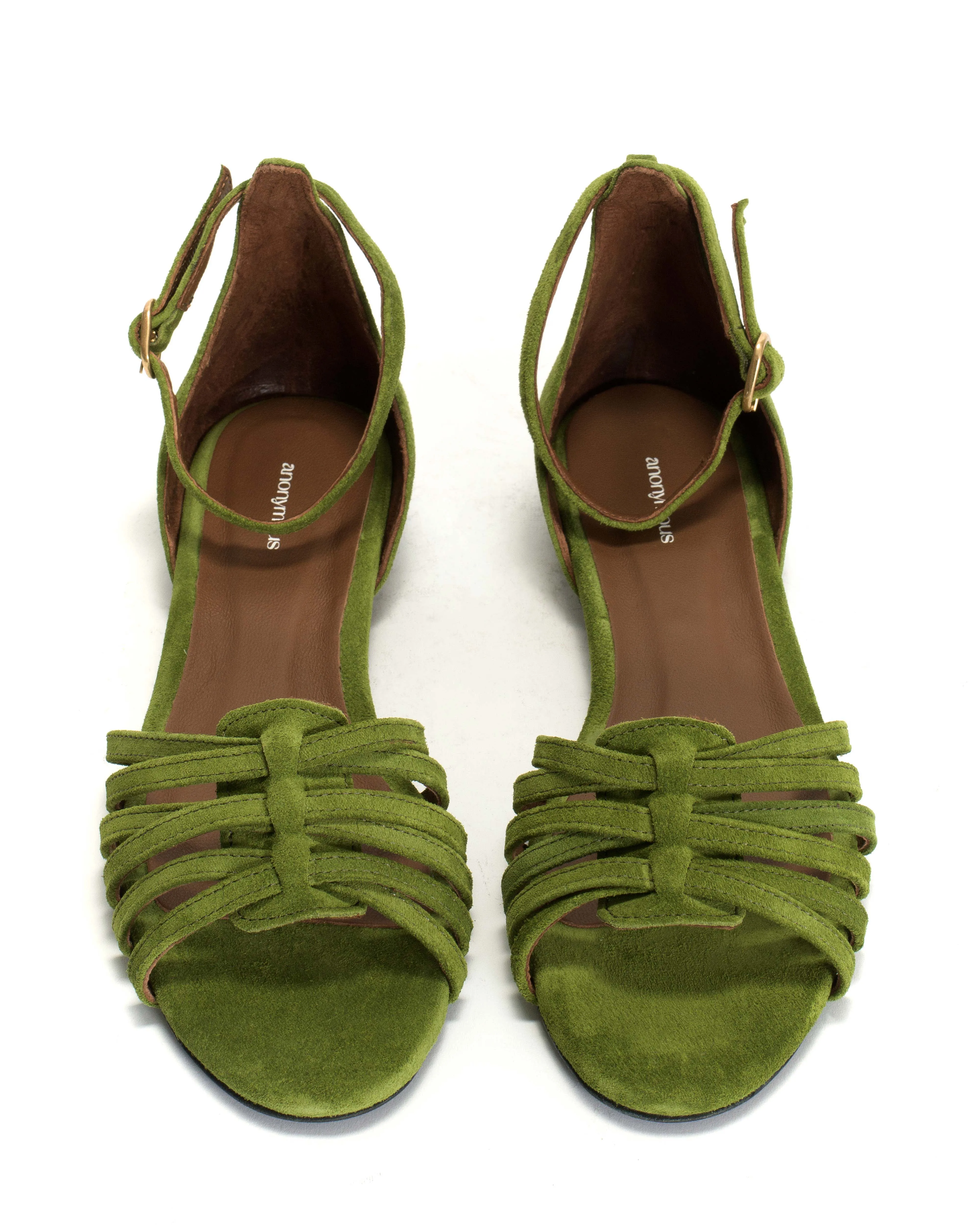 Mareike 10 Calf suede Grass green