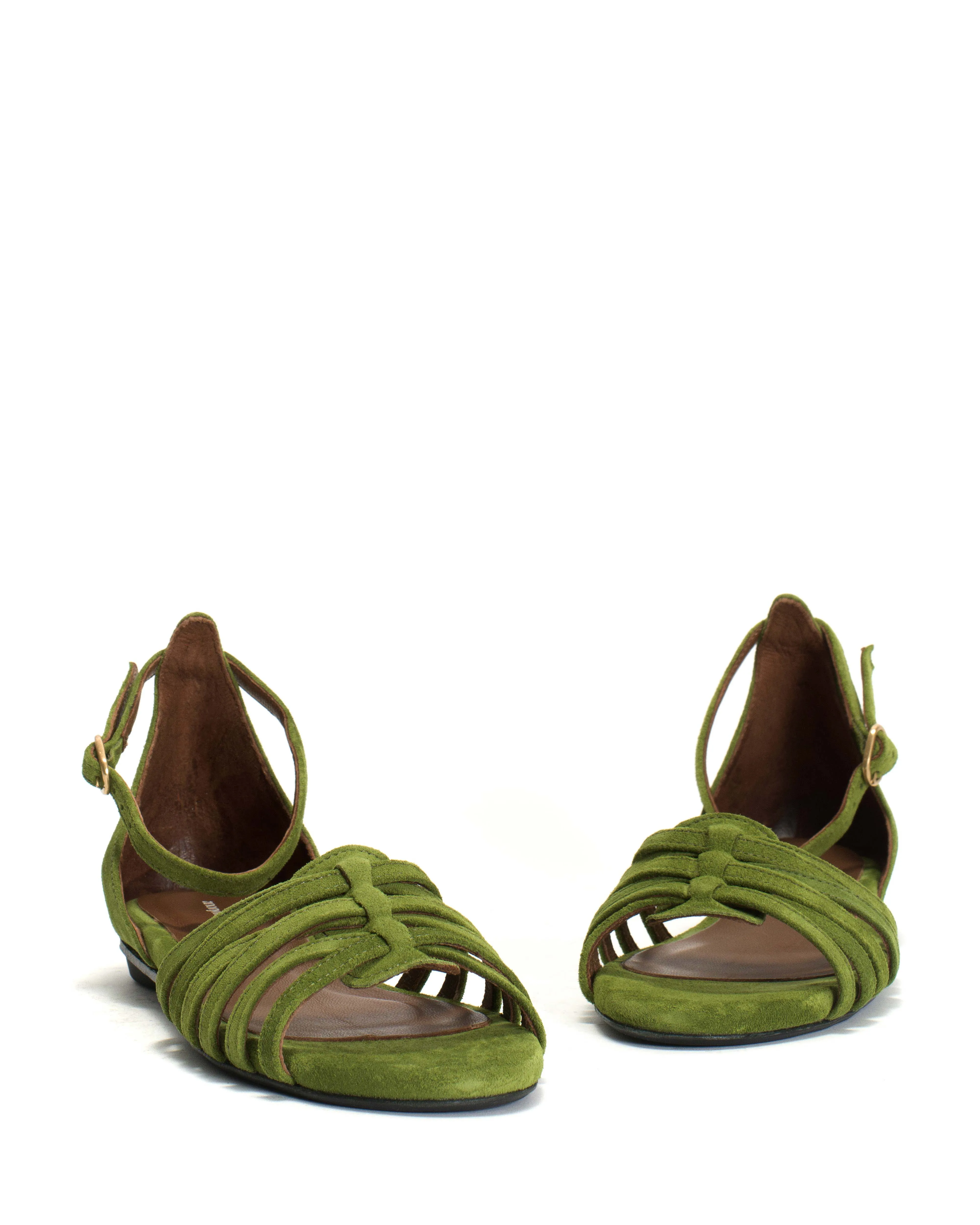 Mareike 10 Calf suede Grass green