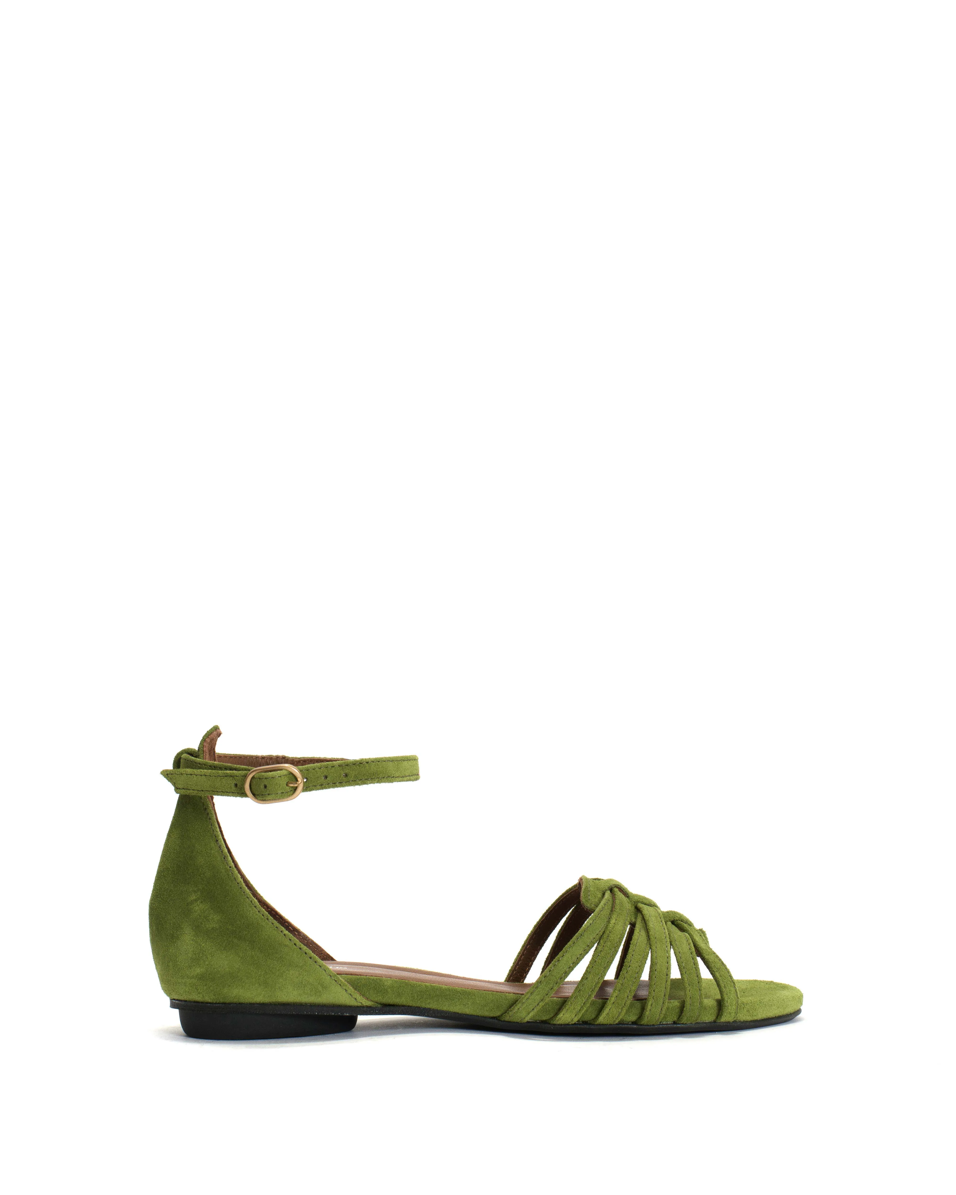 Mareike 10 Calf suede Grass green