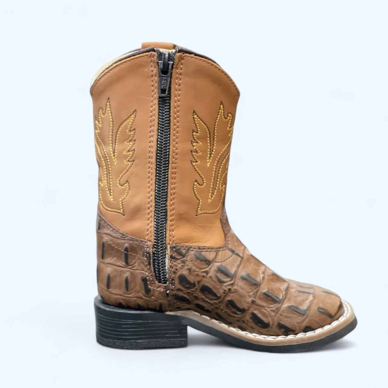 OLD WEST TODDLERS BROWN CROC PRINT BSI1830