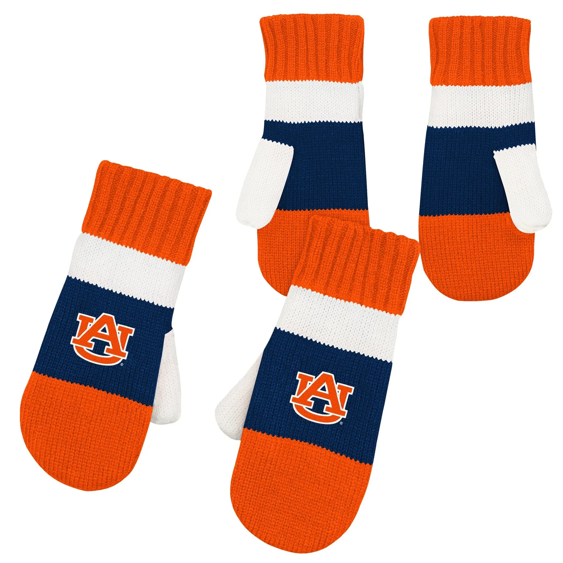 Outerstuff NCAA Toddlers Auburn Tigers Fleece Lined Jacquard Mittens, One Size