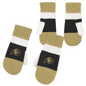 Outerstuff NCAA Toddlers Colorado Buffaloes Fleece Lined Jacquard Mittens, One Size