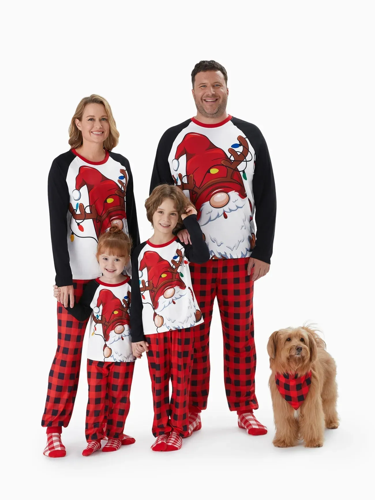 Plaid Santa Family Matching Pajama Set