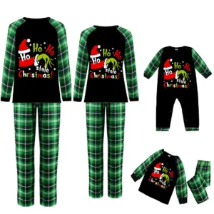 (PRE ORDER) CHILD Family Christmas Grinch sleepwear loungewear pjy's jammies