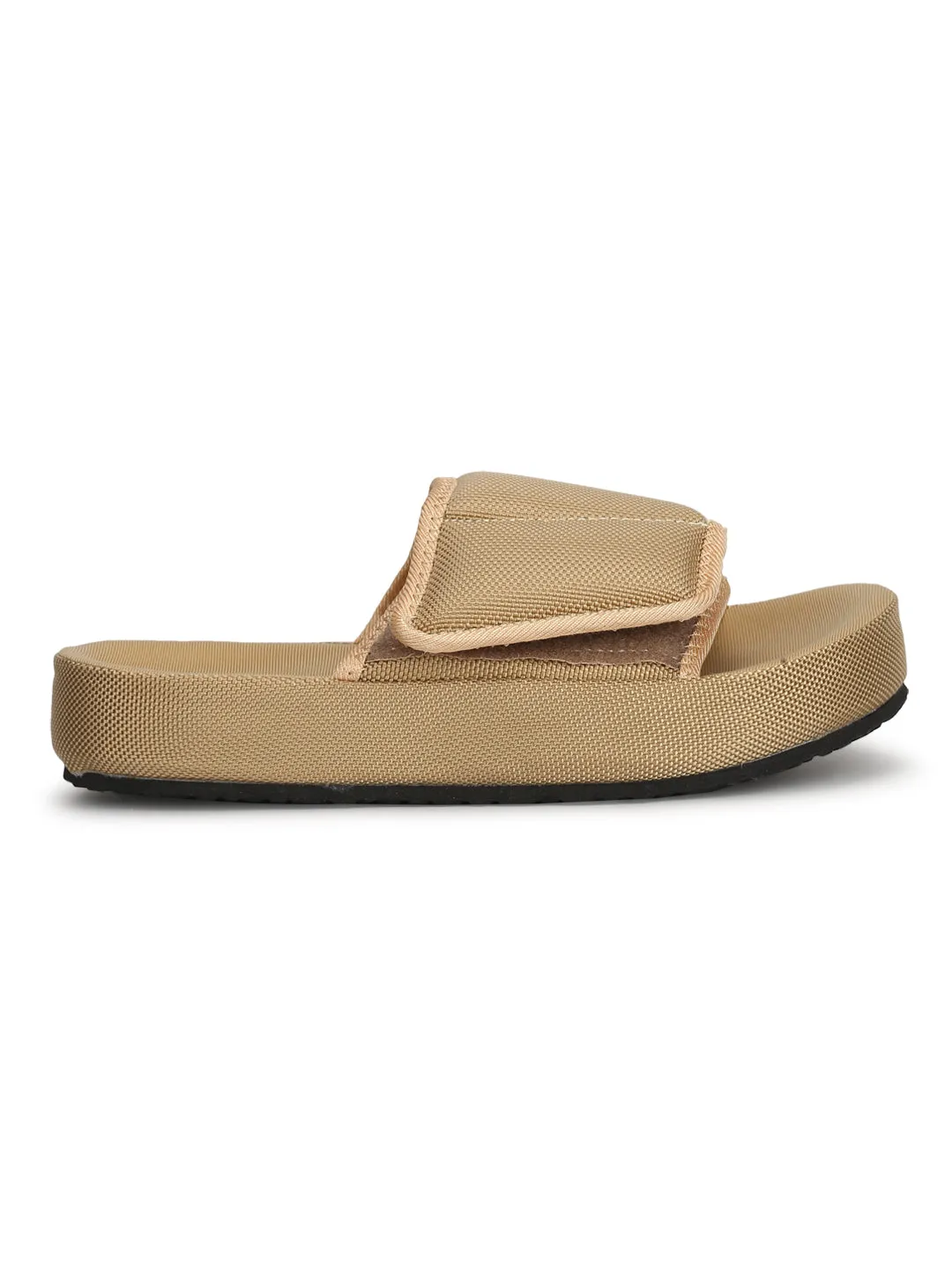 Sand Broad Strap Slip-on Flats