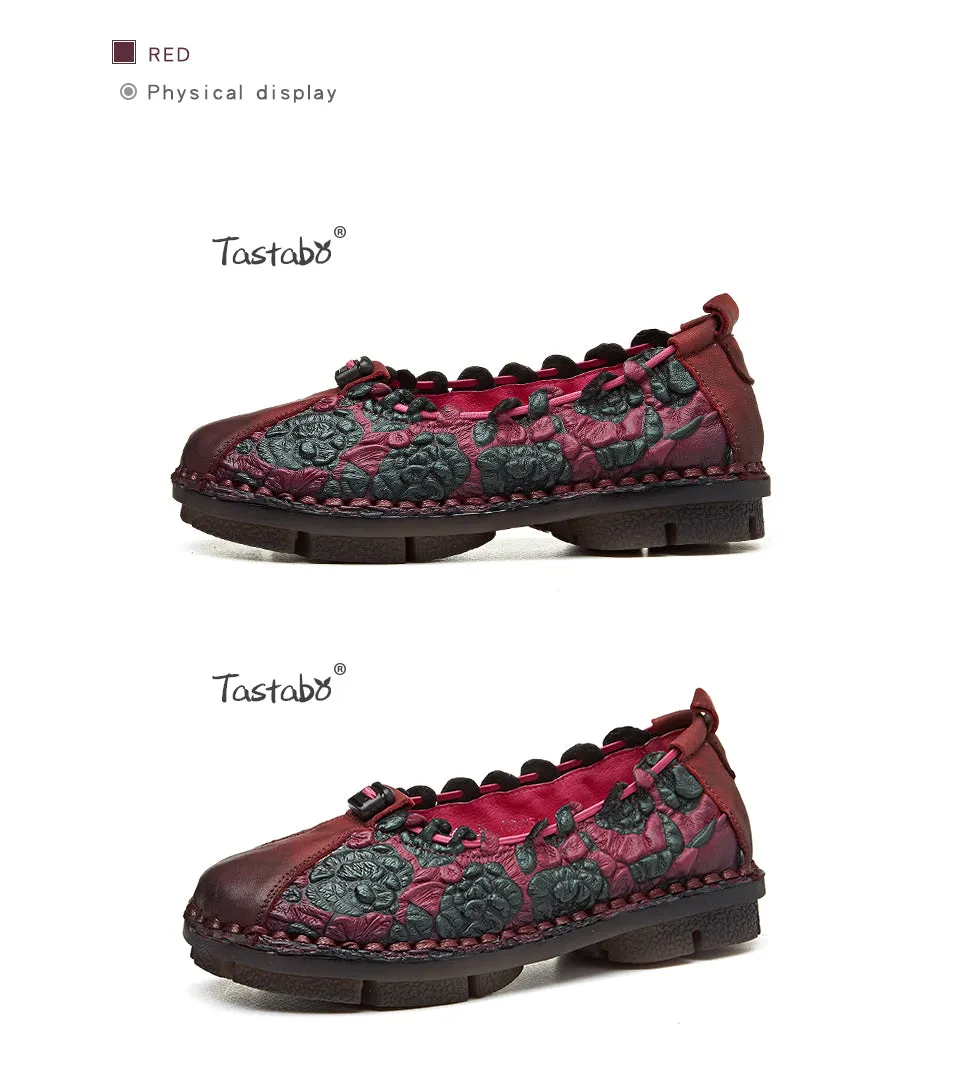 Tastabo Summer Floral Pleated Shoes