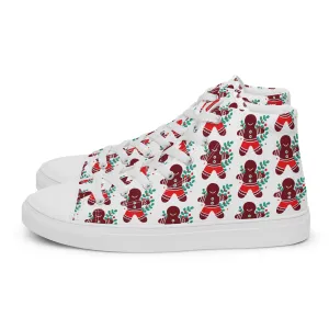 Women Christmas High Top Canvas Shoes (Glamourange Holiday Magic Canvas Shoes For Women - 002)