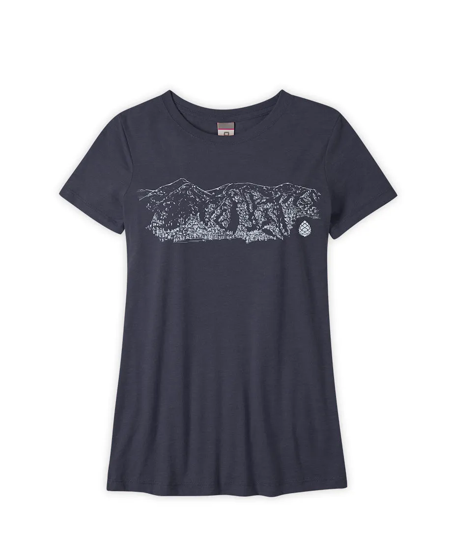 Women's Mountain Towner Teton Village Tee