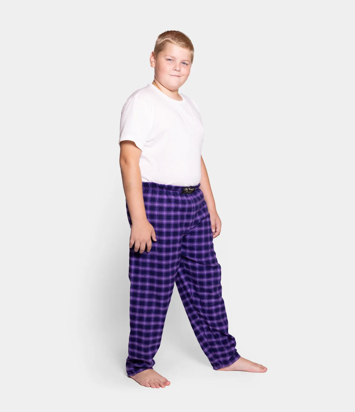 Youth Flannel Pants - Purple Maze